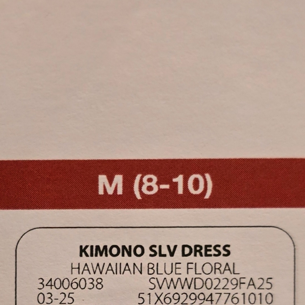 Sofia Vergara Floral Kimono Dress - Size 8-10 - Picture 6 of 7